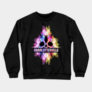 Charlottesville Tie Dye Watercolor Gift Souvenir Crewneck Sweatshirt